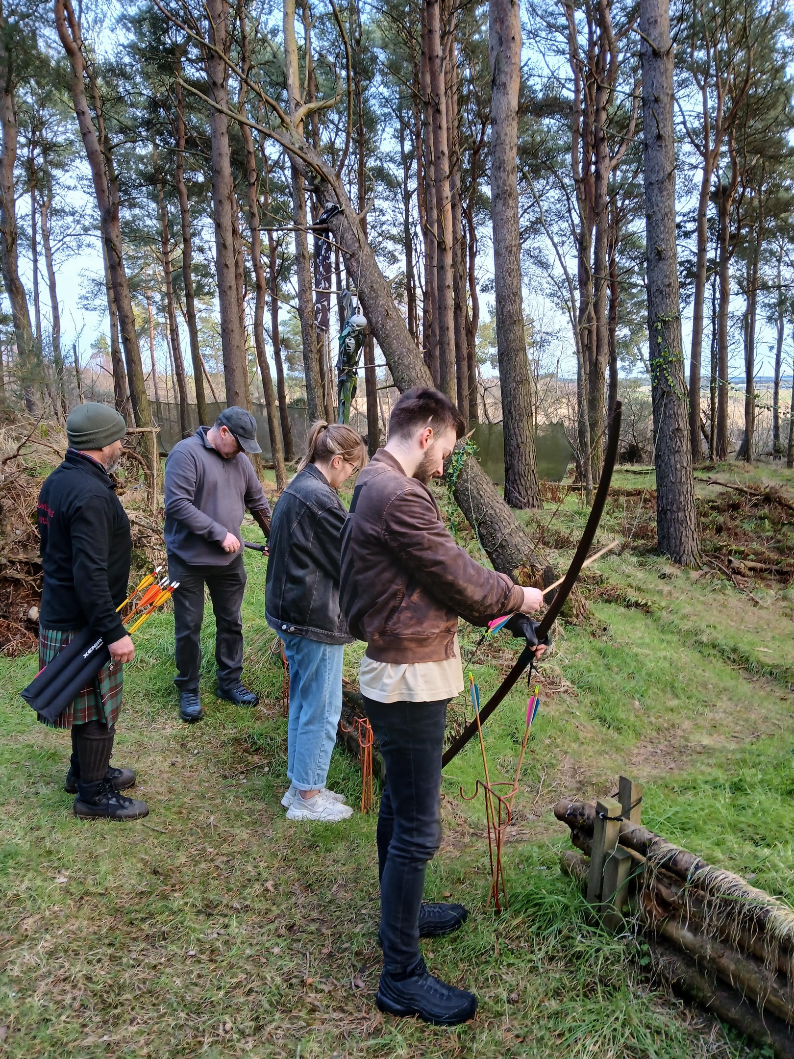 Family Group enjoying Longbow experience